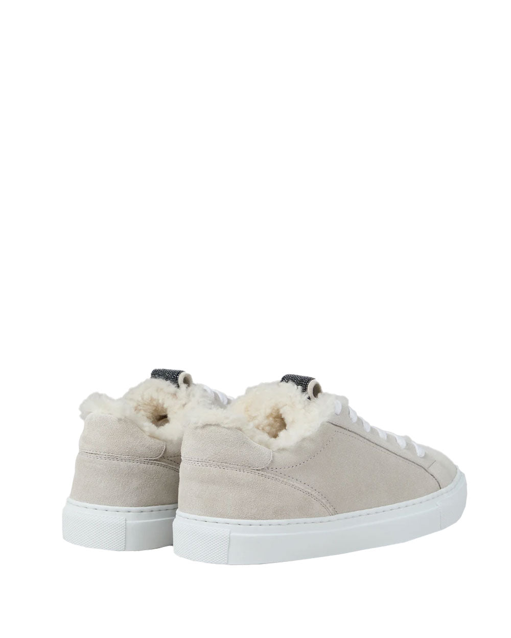 Suede Sneakers with Shearling Lining