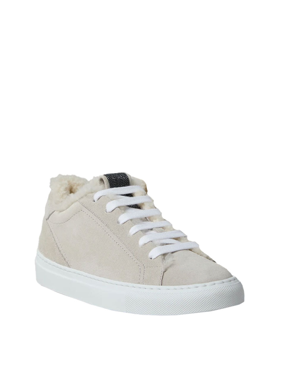 Suede Sneakers with Shearling Lining