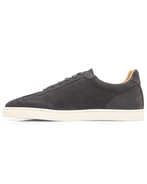 Textured Nubuck Sneaker in Grey