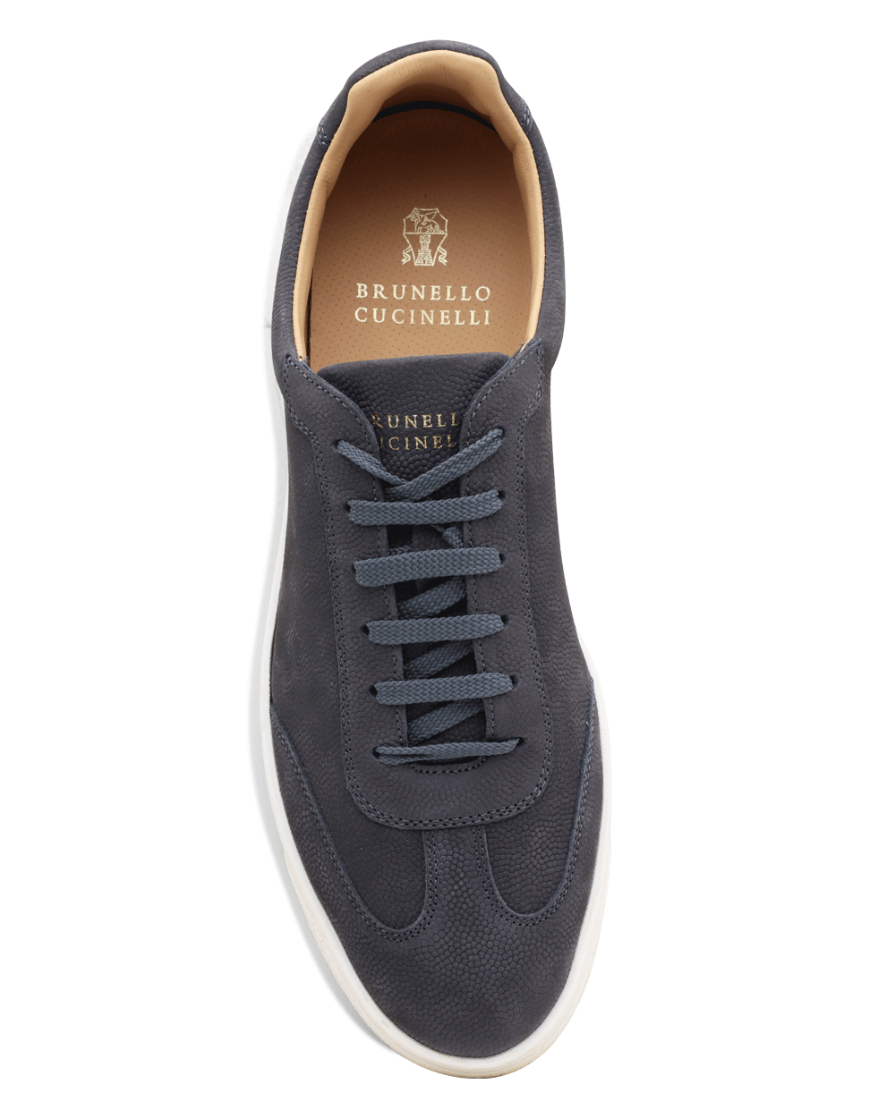 Textured Nubuck Sneaker in Grey