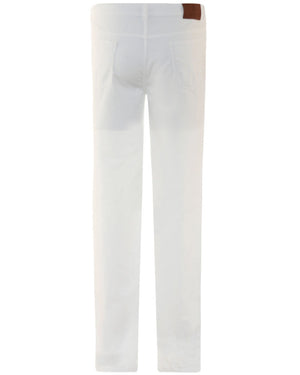 White Italian Fit Corduroy Pant