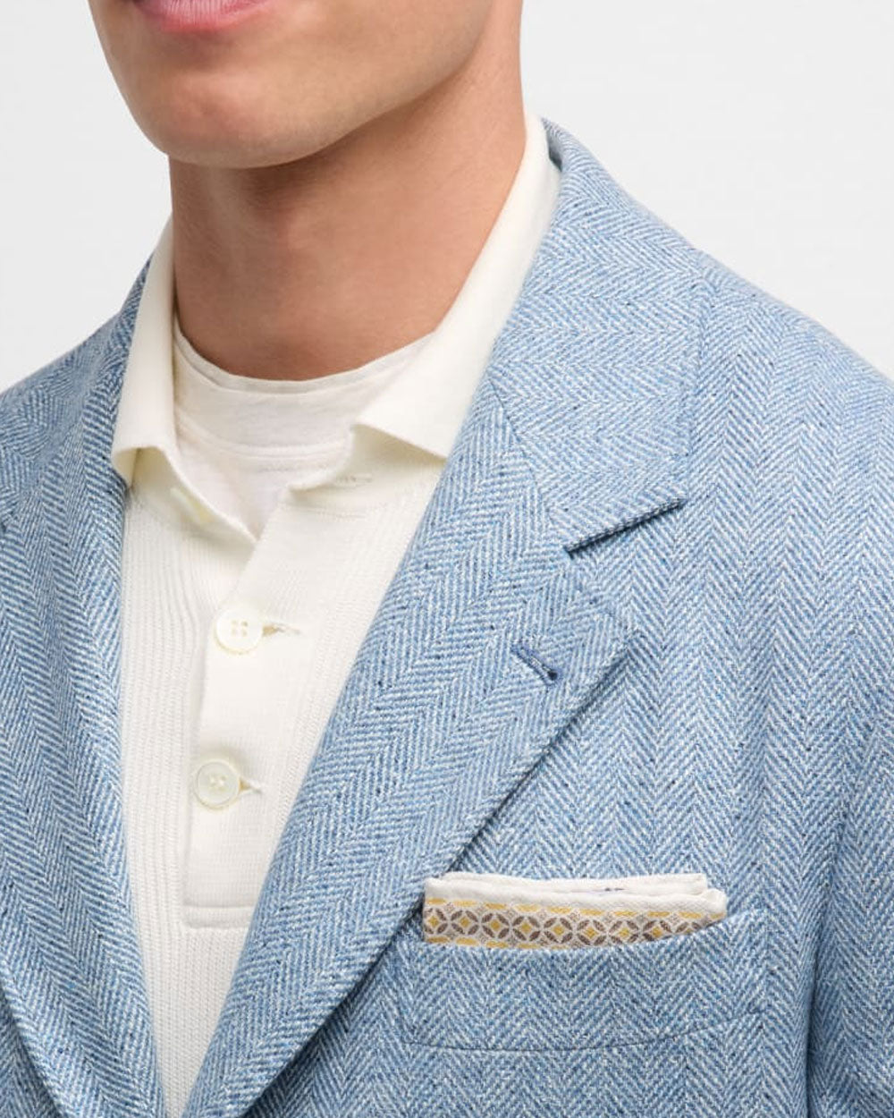 Blue Herringbone Sportcoat