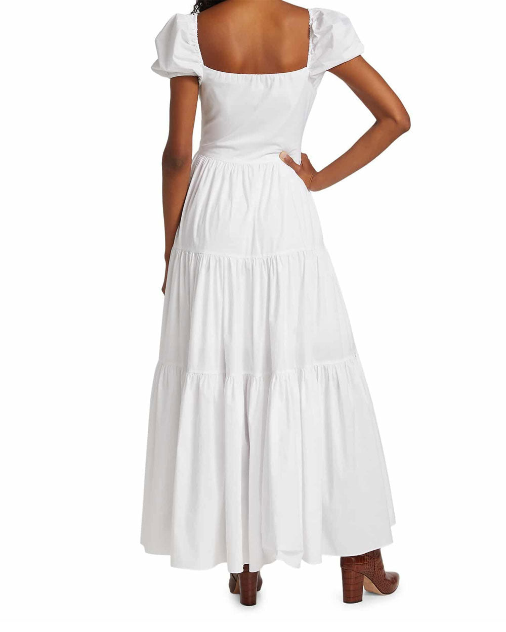 White Hart Poplin Dress