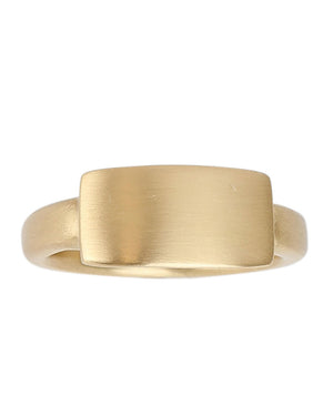 Chunky Curved Signet Ring