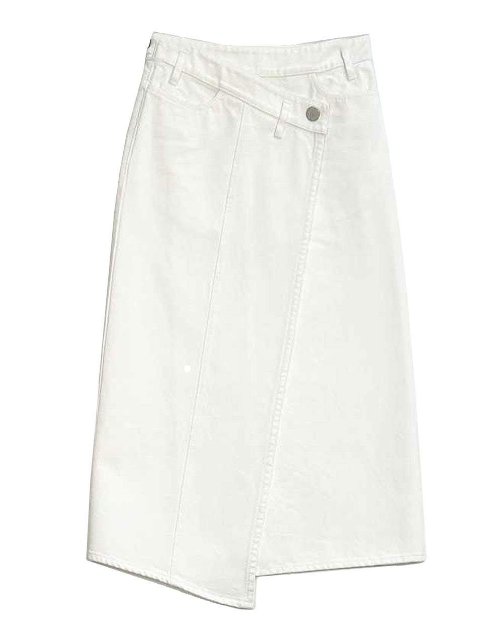 White Sadiq Denim Skirt