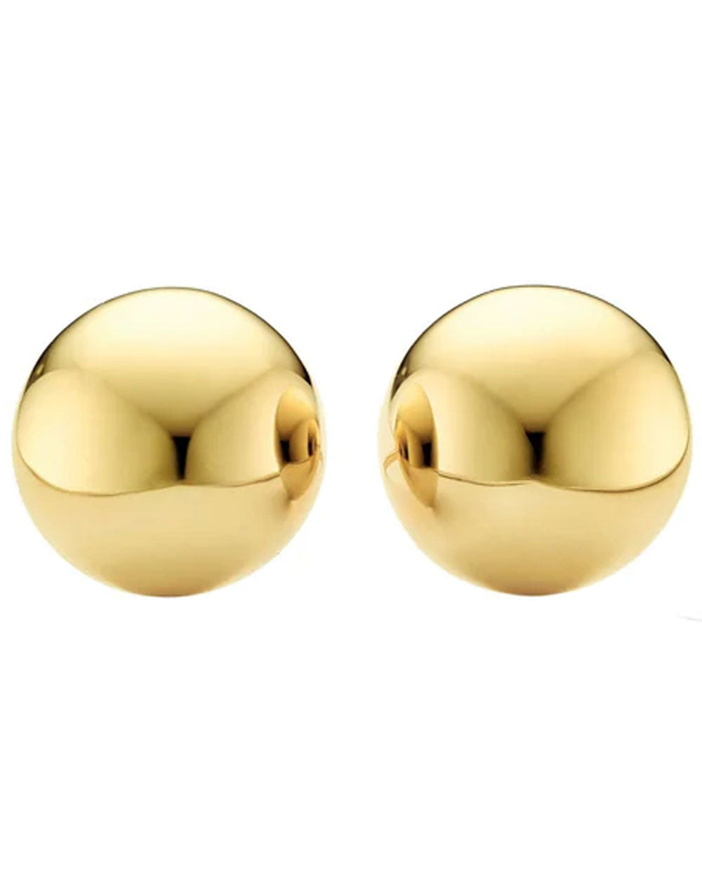 Large Gold Stud Earrings  #12