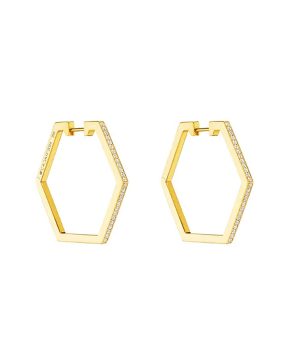 Medium B Home Hoop Earrings