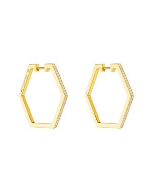 Medium B Home Hoop Earrings