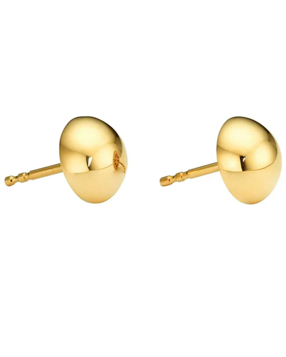 Medium Gold Stud Earrings #9