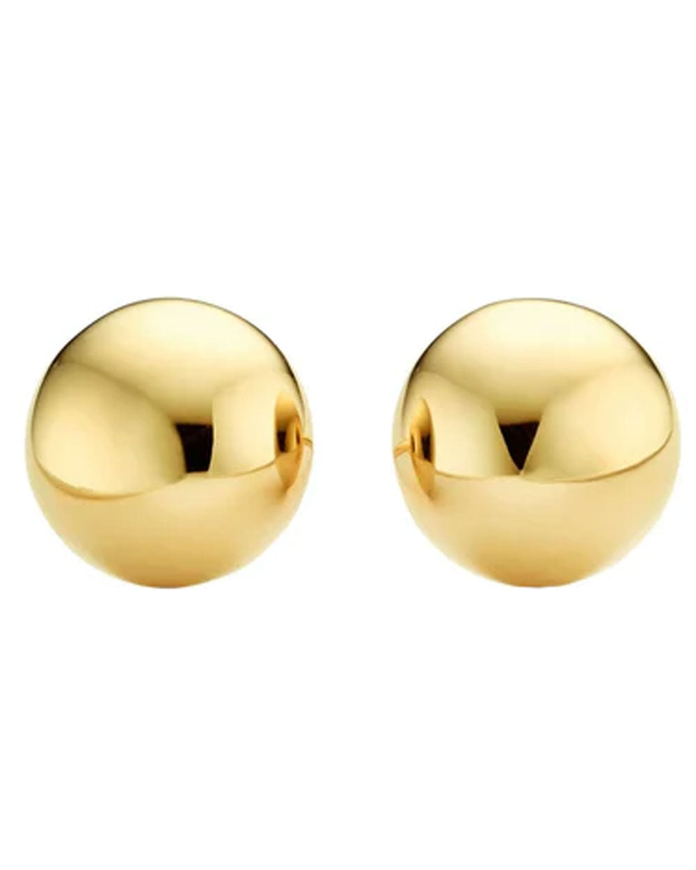 Medium Gold Stud Earrings #9