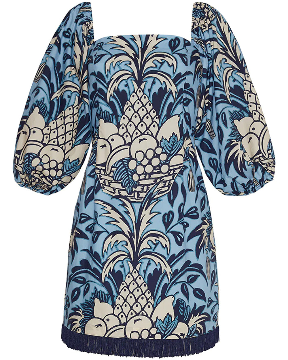 Cara Cara Blue Fruit Basket Montauk Dress – Stanley Korshak