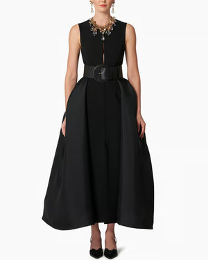 Black Sleeveless Column Dress
