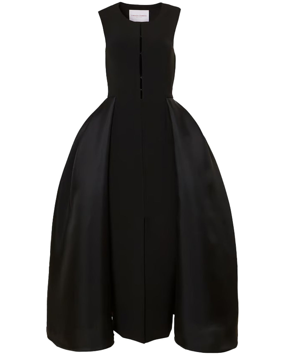 Black Sleeveless Column Dress