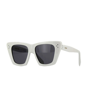 Cat Eye Sunglasses in White