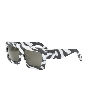 Monochroms Sunglasses in Zebra Print