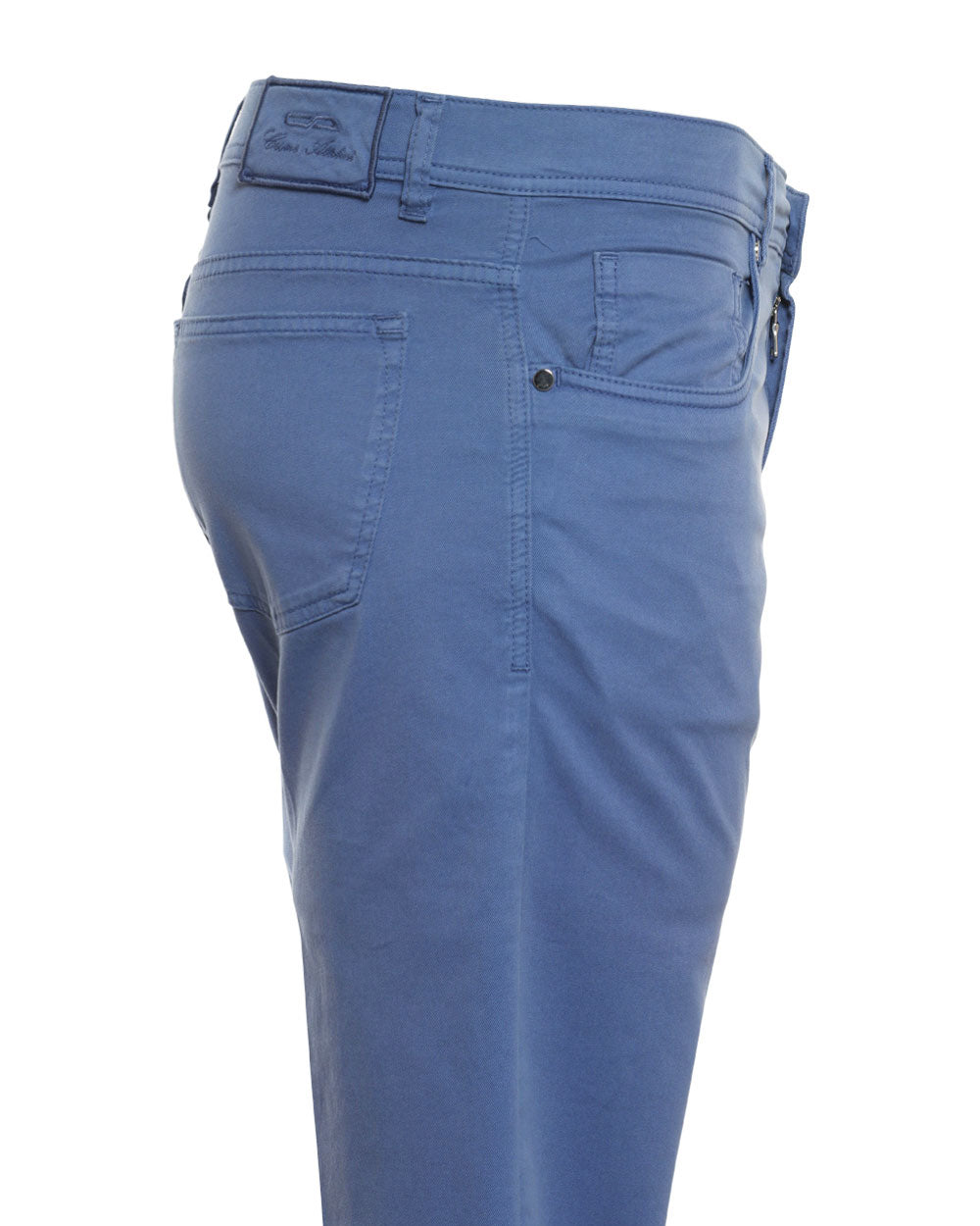 Blue Cotton Slim Fit Chino Pant