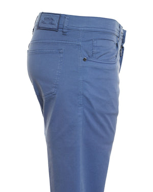 Blue Cotton Slim Fit Chino Pant