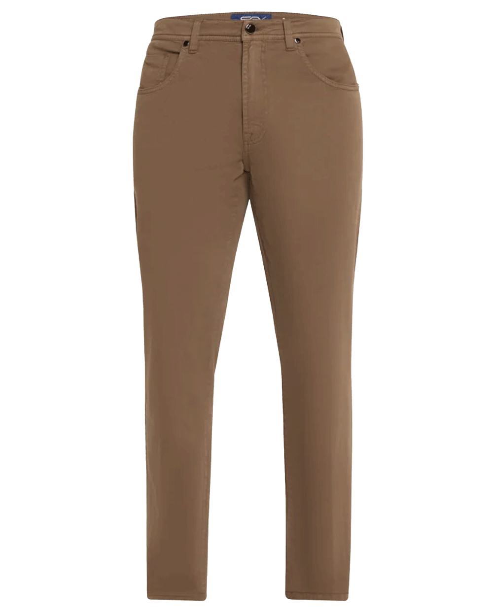 Brown 5 Pocket Twill Pant