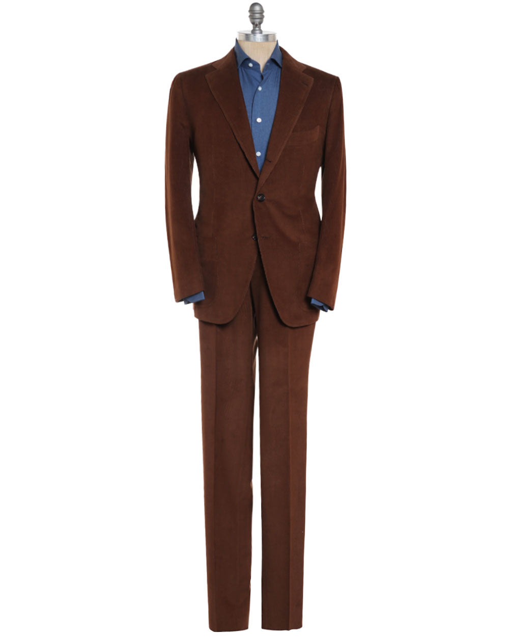 Brown Sea Island Cotton Corduroy Suit