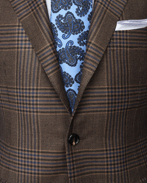 Brown and Blue Plaid Sportcoat