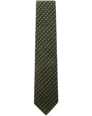 Green and Yellow Cashmere Tie