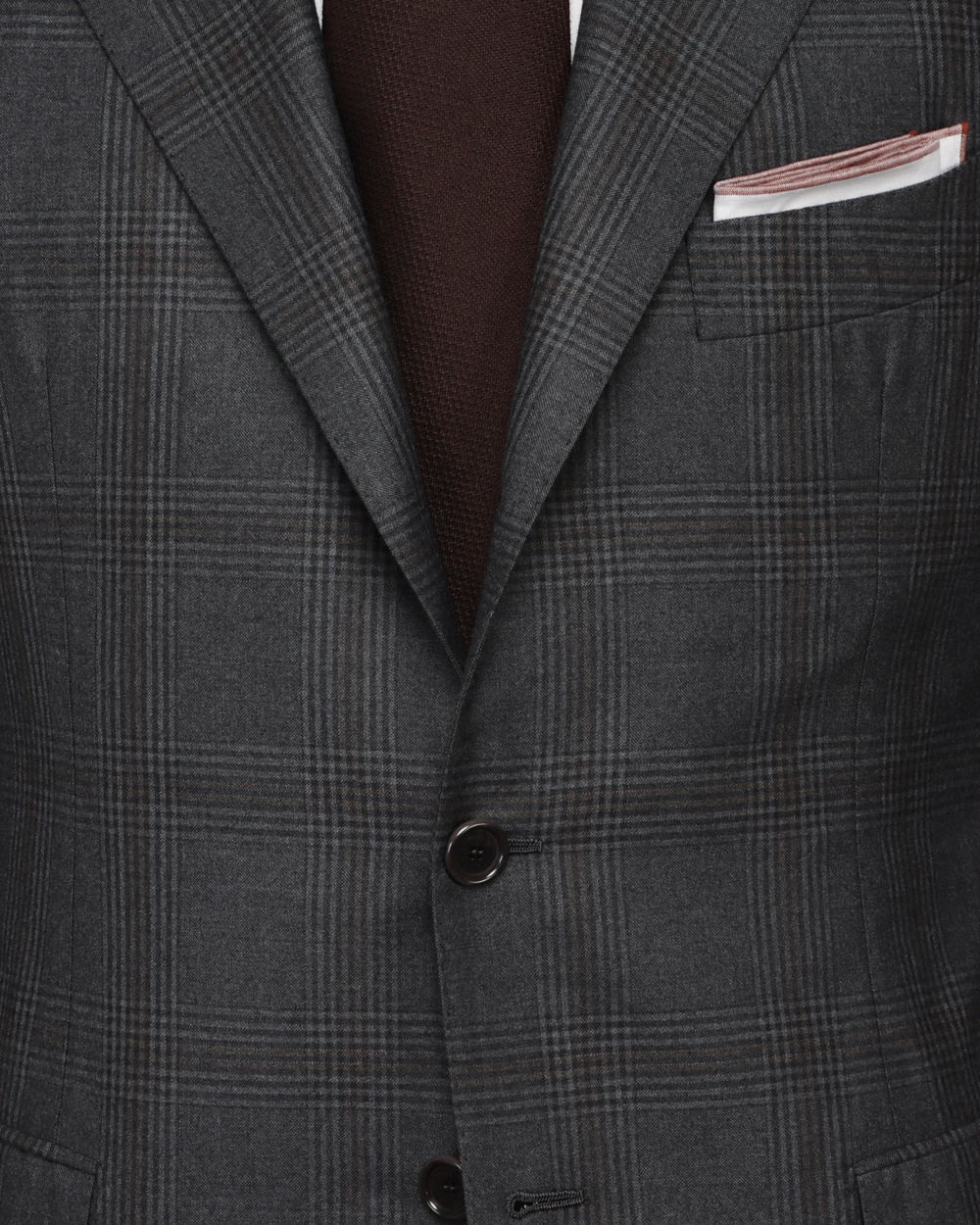 Grey and Brown Plaid Suit