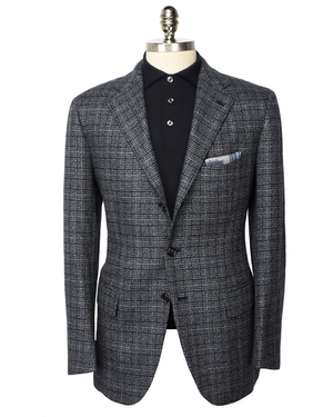 Grey and Navy Basketweave Sportcoat