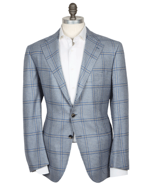 Light Blue Glen Plaid Sportcoat