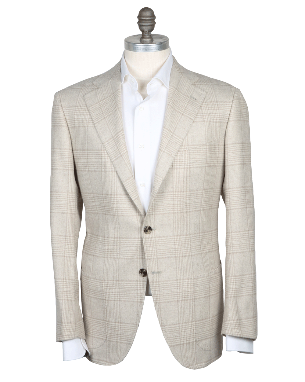 Light Brown and Cream Plaid Sportcoat