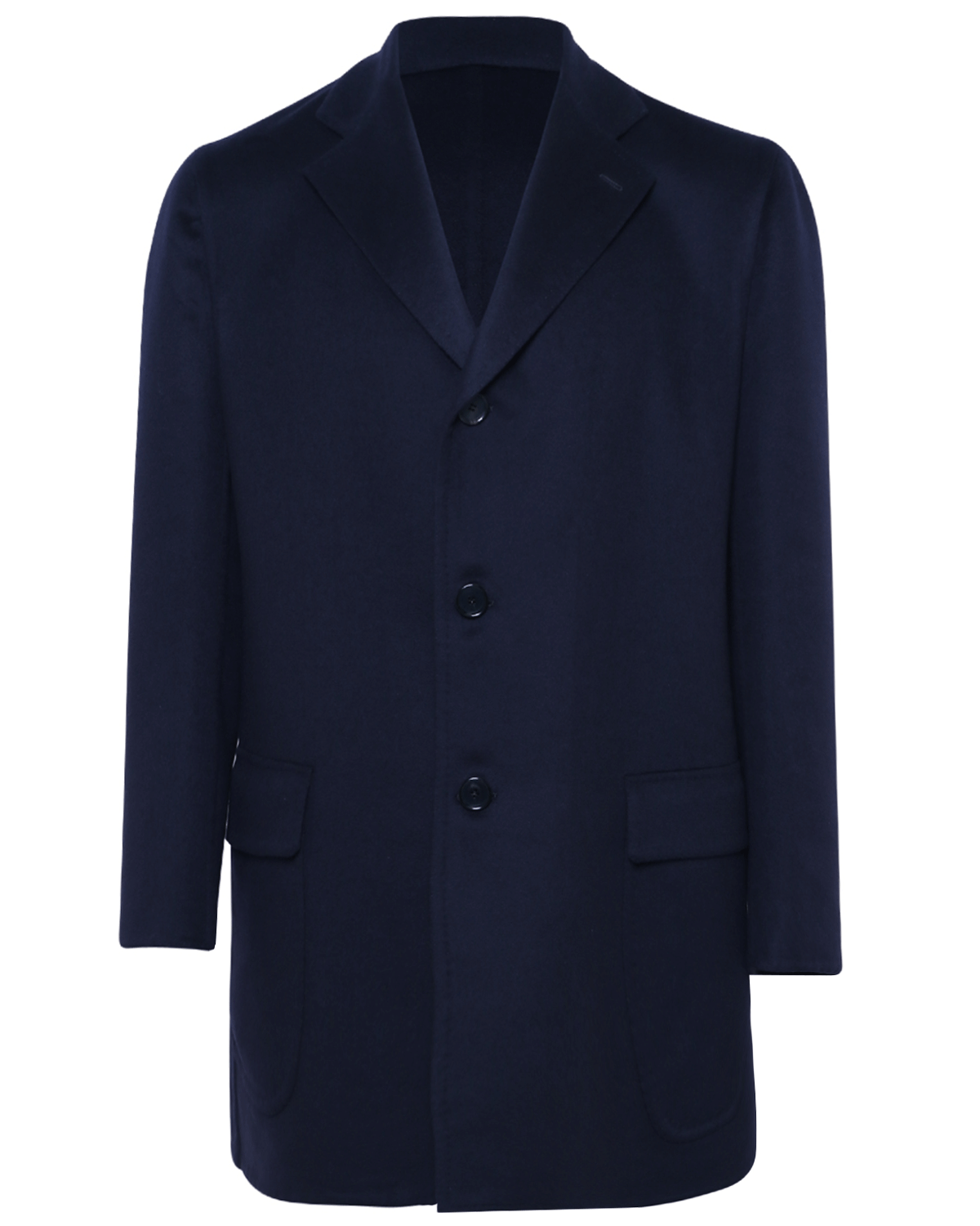 Navy Double Face Cashmere Carcoat