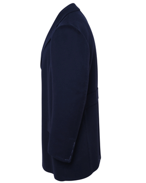 Navy Double Face Cashmere Carcoat
