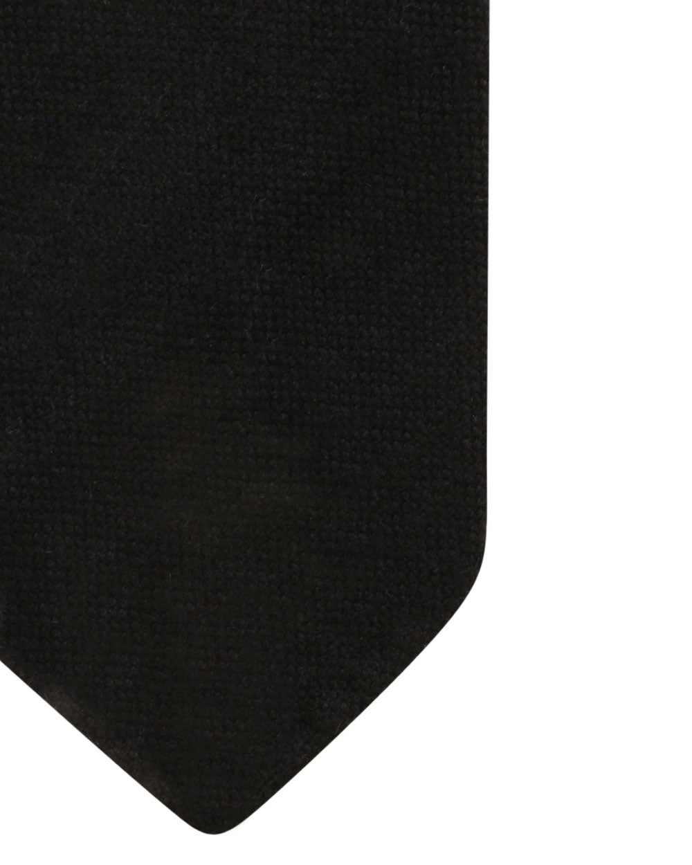 Navy Micro Checked Cashmere Tie