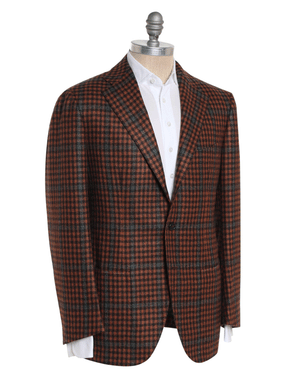 Paprika and Green Cashmere Plaid Sportcoat