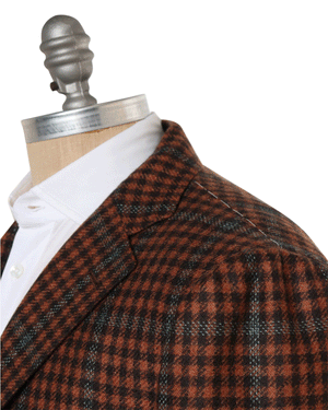 Paprika and Green Cashmere Plaid Sportcoat