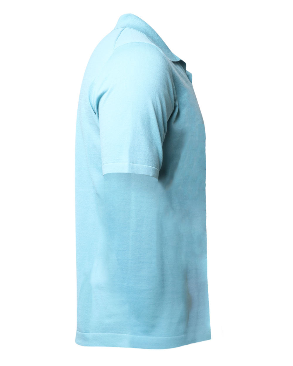 Turquoise Short Sleeve Johnny Collar Polo