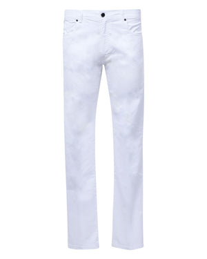 White Cotton 5 Pocket Pant