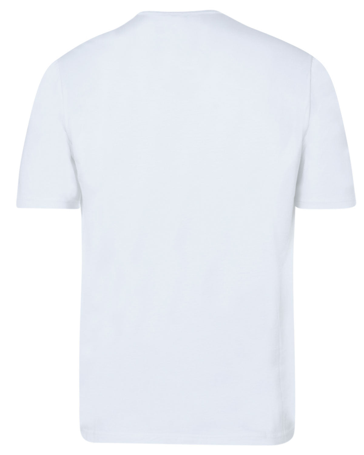 White Giza Cotton Short Sleeve T-Shirt