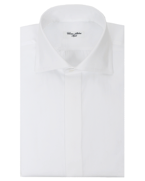 White Marcella Tuxedo Shirt