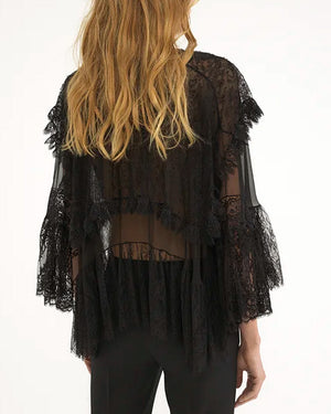 Black Lace Blouse