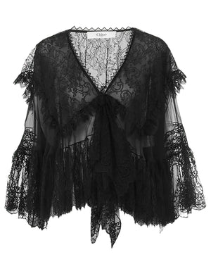 Black Lace Blouse