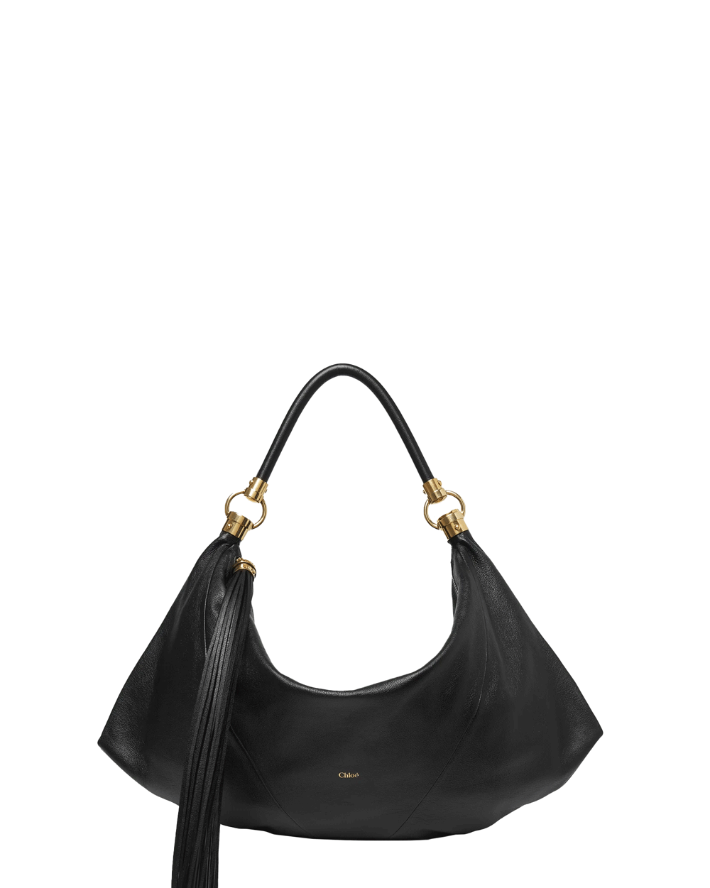 Foulard Unstructured Shoulder Bag in Black