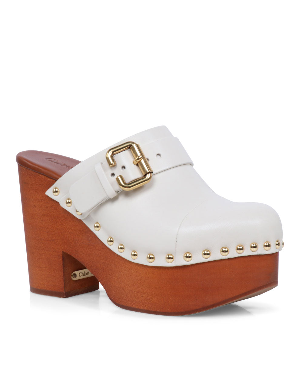 Jeannette Clog in Eggshell