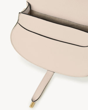 Marcie Saddle Bag in Cement Pink