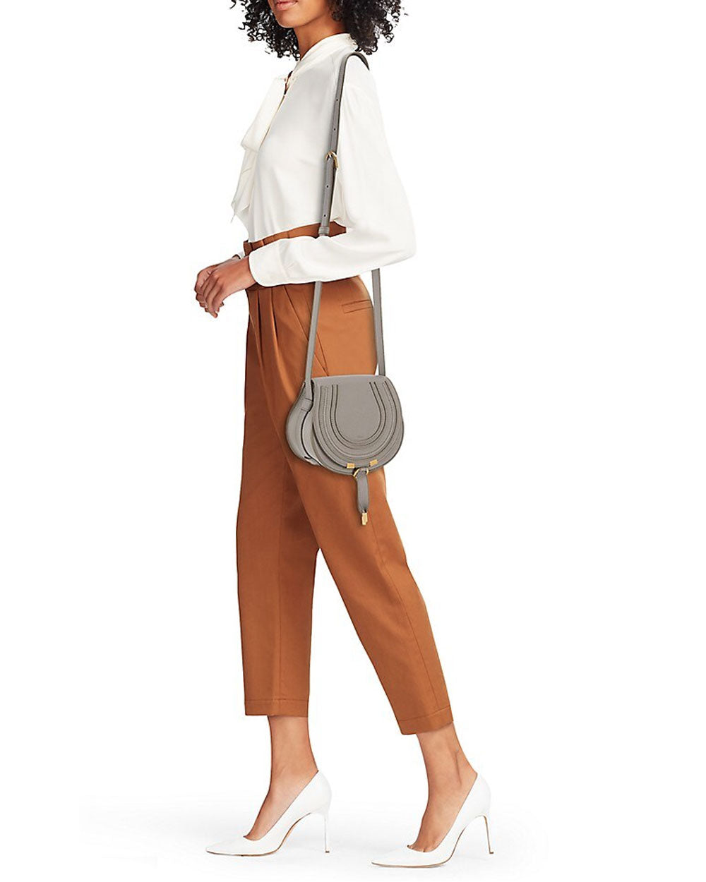 Mini Marcie Crossbody Bag in Cashmere Grey