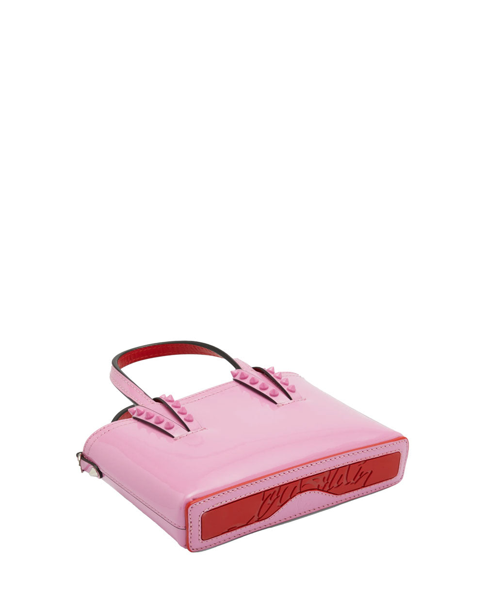 New Christian Louboutin Cabata Nano Hot Gummy Pink Tote Bag New in box