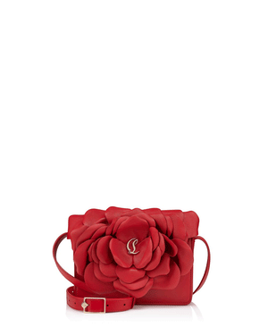 Loubi54 3D Rose Crossbody in Red