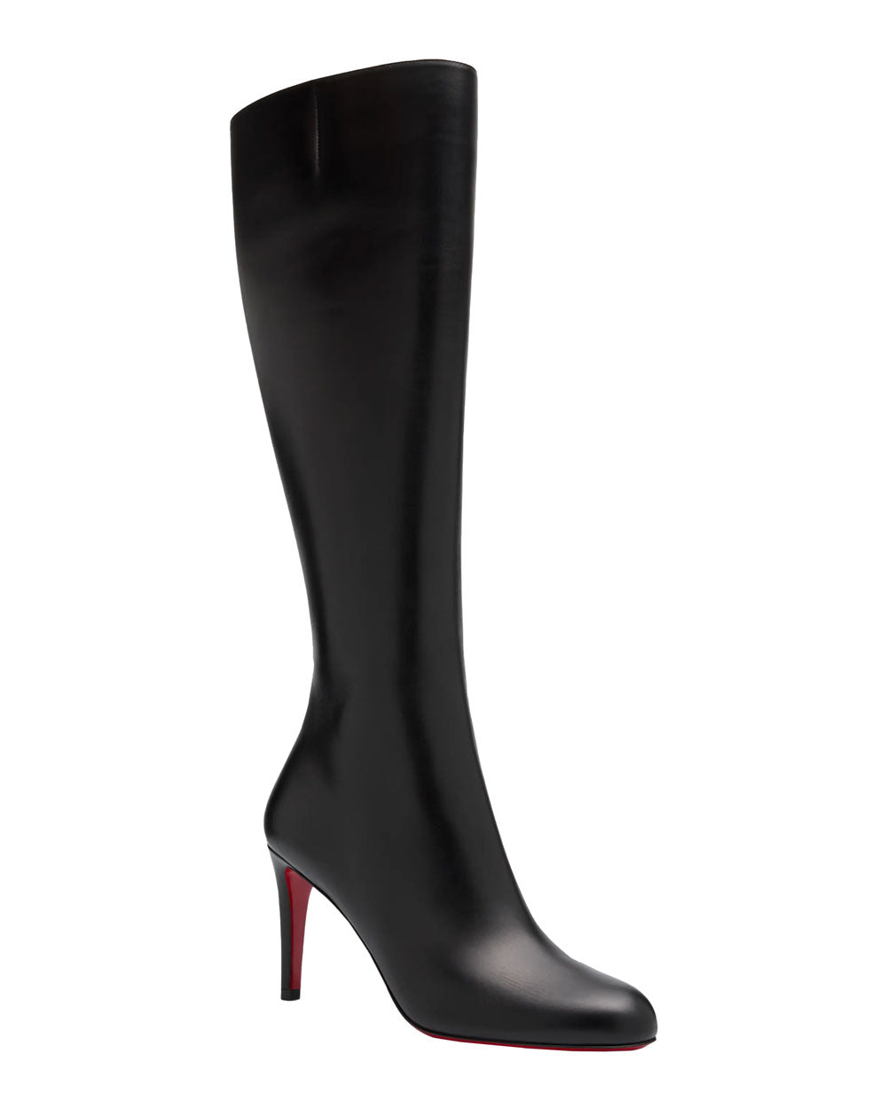 CHRISTIAN LOUBOUTIN Pumppie 85 leather knee boots in 2023  Leather knee  boots, Christian louboutin, Red bottom high heels
