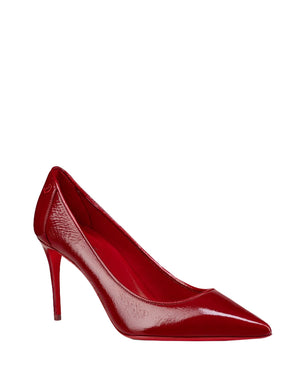 Sporty Kate 85 Vog Patent Pump in Red