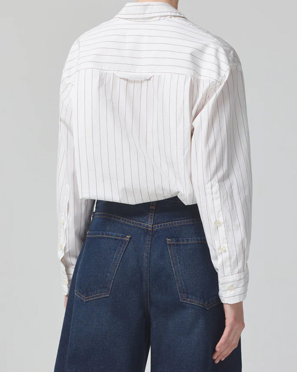 Brown Stripe Kayla Shirt