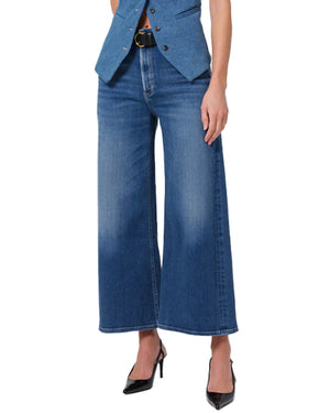 Lyra Wide Leg Crop Jean in Ambry